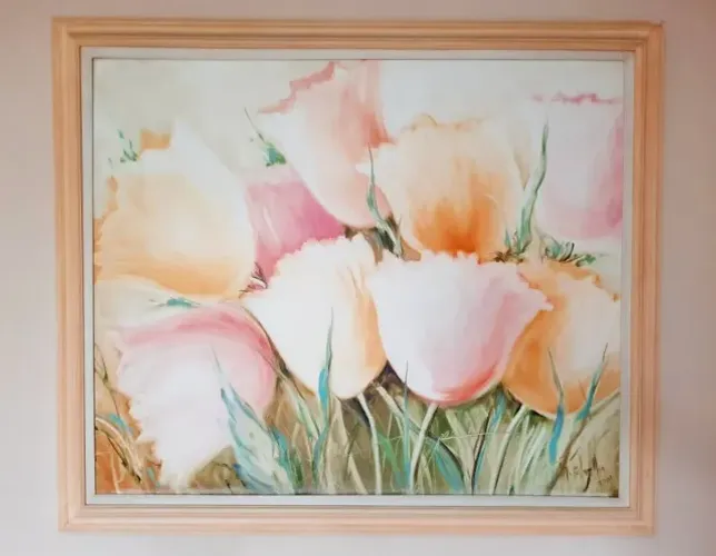 Quadro em óleo sobre tela Floral