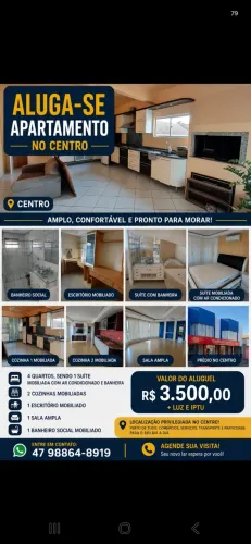 Alugo apartamento no centro