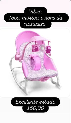 Cadeirinha de descanso e balanço