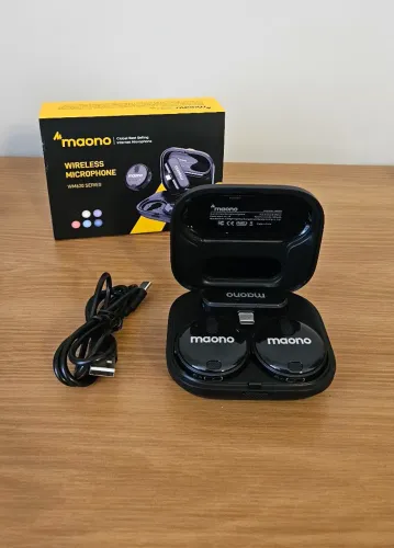 Microfone de lapela Sem Fio Mono WM620 para android