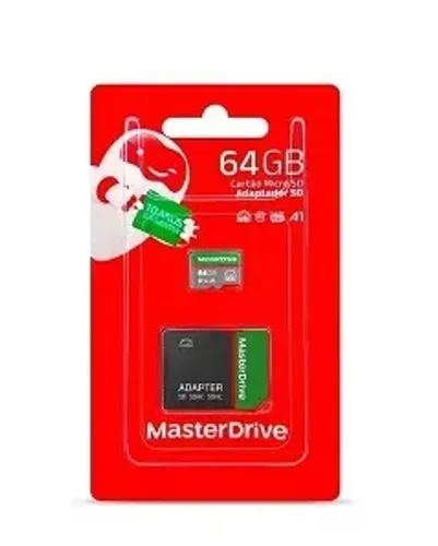 Cartão De Memória MASTERDRIVE 64gb classe 10 Micro Sd Adaptador