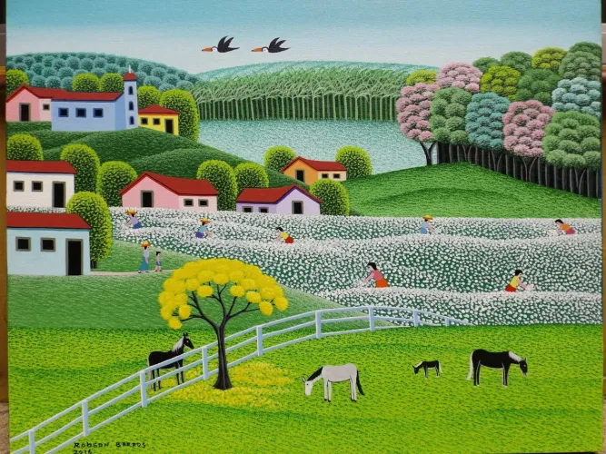 Robson barros tema paisagem medida 50x40 
