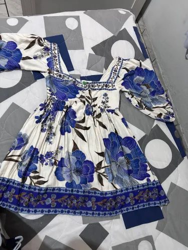 VENDO - VESTIDO CURTO MANU AZUL | FARM ORIGINAL