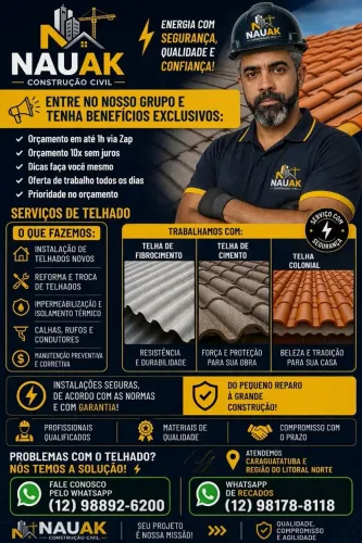 Telhado pigando chame para um orcamento