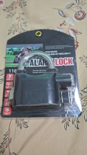 Cadeado antifurto para motocicleta com alarme sonoro (Lacrado)
