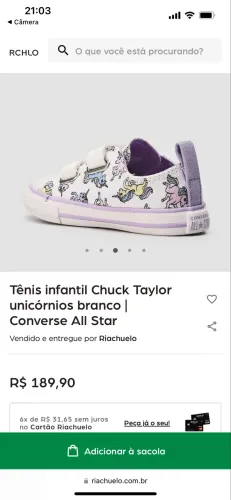All Star TAM 19 menina 