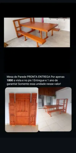 Mesa de parede dobrável PRONTA ENTREGA