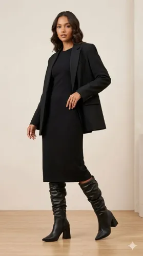 Bota franzida slouchy bico fino arrasadora numeração especial
