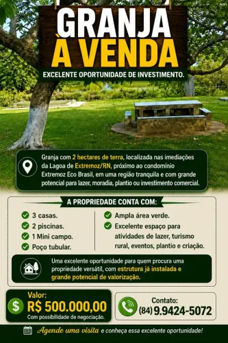 Granja à venda em Extremoz/RN