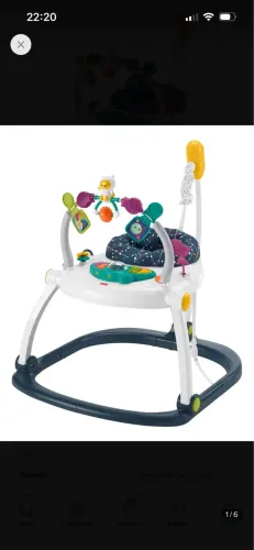 Vendo Jumperoo Fisher-Price Astro Kitty SpaceSaver em estado de novo.