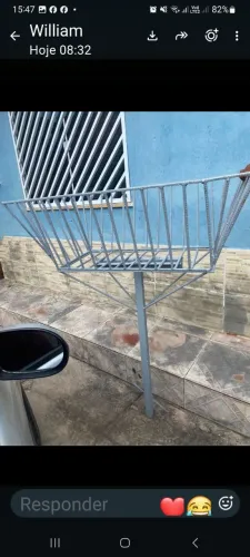 Lixeira Reforçada com 1,02mt de comprimento, 61 cm largura e 38 cm de profundidade.