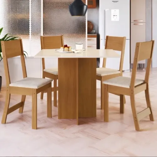 Conjunto de Jantar Viena 4 Lugares