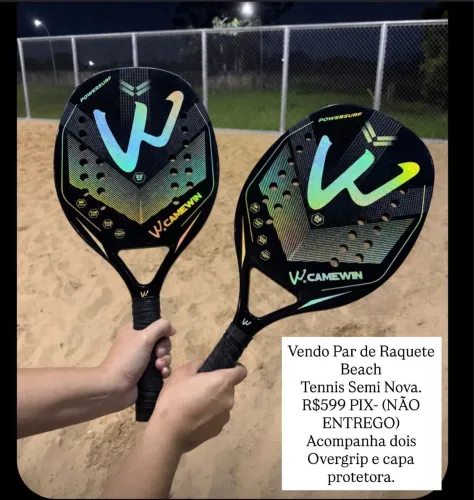 Par de Raquete Beach Tennis