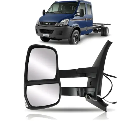 retrovisor elétrico de haste longa lado esquerdo - Iveco Daily 2008 a 2019