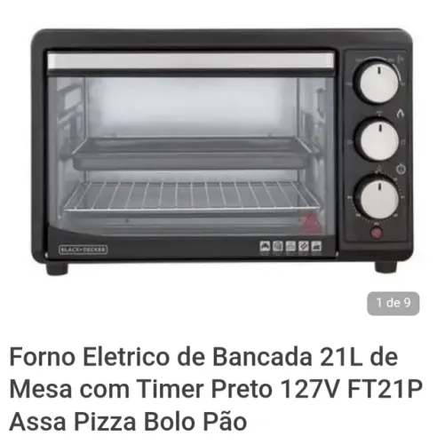 Forno elétrico Black Decker ft21 21 litros 220v