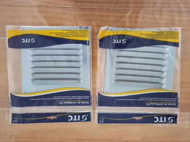 Grelha de Ventilação de alumínio (kit com 2 unidades)