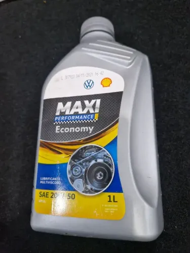 Oleo de motor SAE 20w50 VW shell Maxi performance economy