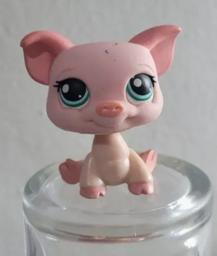 littlest pet shop porco rosa #330