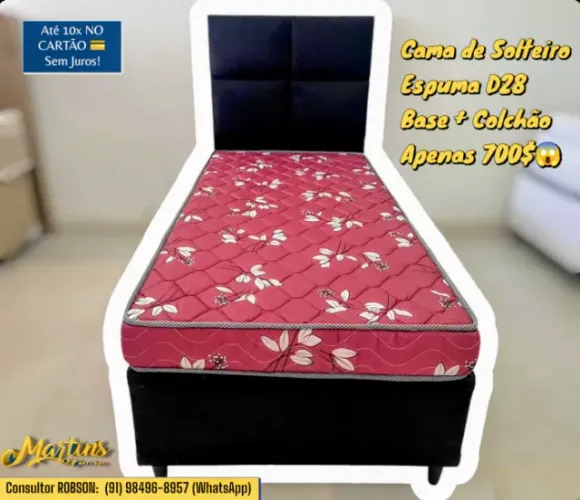 CAMA DE SOLTEIRO, ESPUMA D28