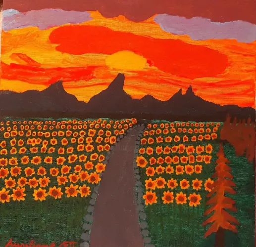 Quadro Pintura "Autumnal Twilight"
