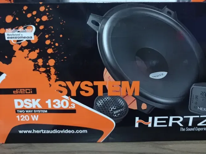 Kit 2 vias Hertz 5" DSK 130.3 120W italiano instalado