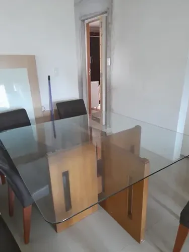 Mesa de vidro 6 lugares