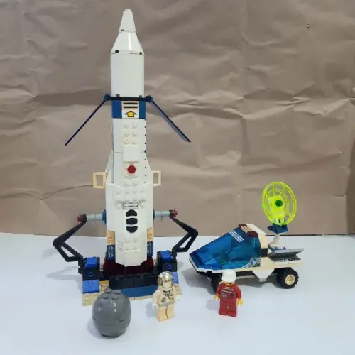 Lego System Space 6453 6454 foguete antigo