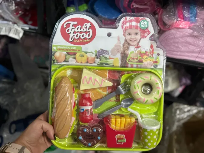 Fast Food - Brinquedo Infantil para Faz de Conta comidinha