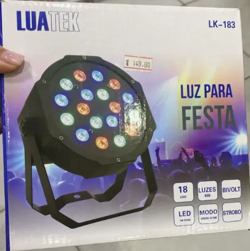 Canhão De Led Refletor LK-183 - Luatek - Strobo  Loja Coimbra Computadores Entregamos