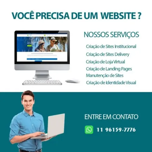 Cria Site ou Loja Virtual - Manutenção e Computadores