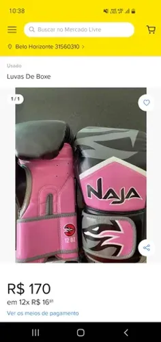 Luvas de Boxe e demais lutas