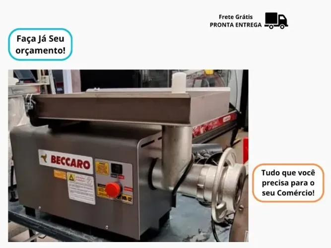 Moedor de Carne Boca 08 Novo Inox