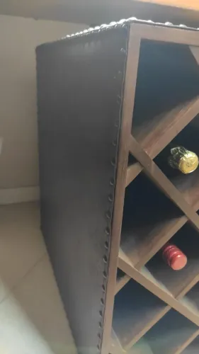 Estante Adega para Vinhos em madeira
