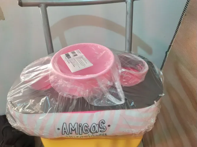 Almofada para pipoca e bebida 
