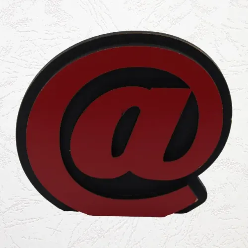 Letreiro Decorativo @ Vermelho e Preto