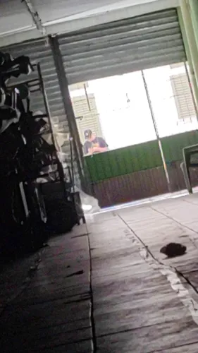 Portão de ferro maciço 