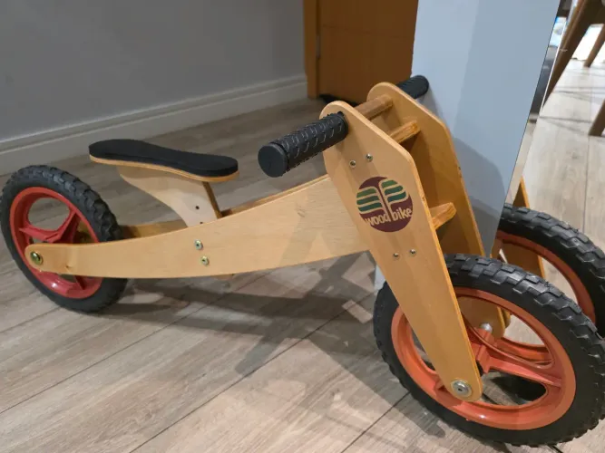 Bicicleta de equilíbrio de madeira Wood Bike 3x1