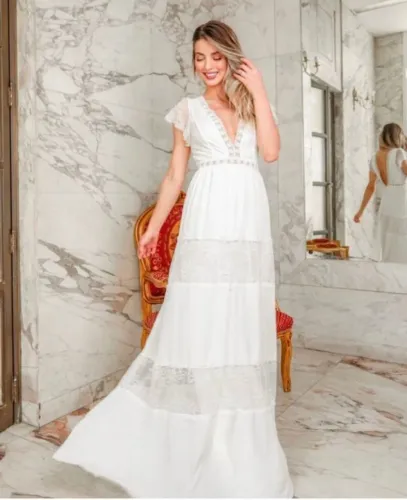 Vestido de noiva boho