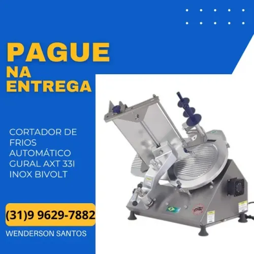 Fatiador De Frios Automático Gural AXT 33i Inox Bivolt Novo