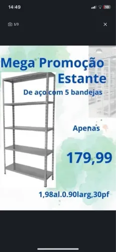 Estante de Aço. Vendemos no atacado.