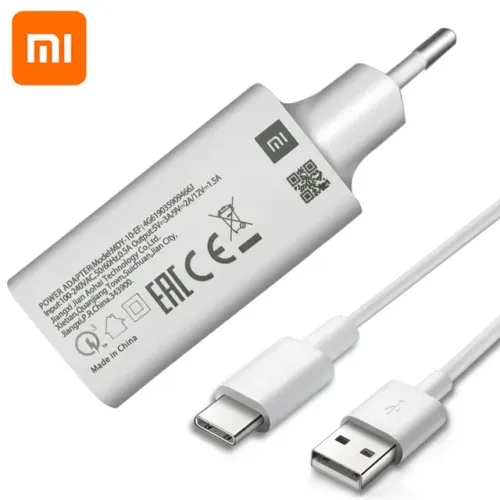 Carregador Turbo Xiaomi USB Tipo C 18w