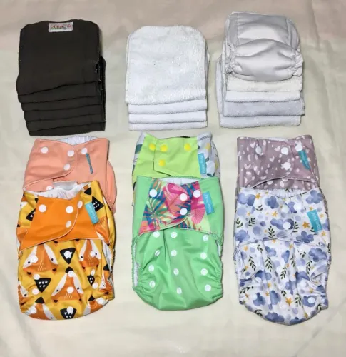 Fraldas de pano Happy Flute - com absorventes 