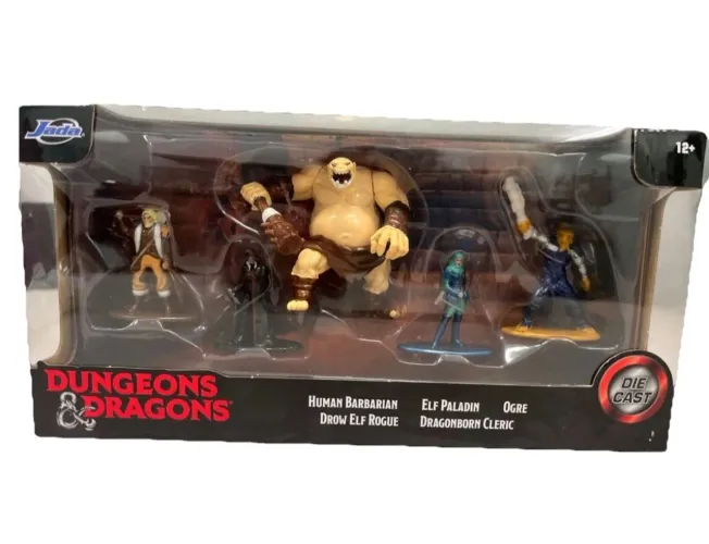 Dungeons Dragons Die Cast Set 5 Figuras Elf Paladin Rogue
