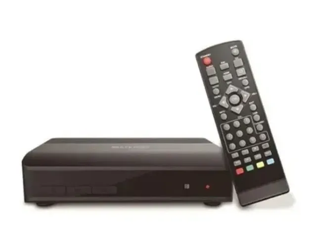 Conversor Tv Digital FullHd Hdmi e Rca Set Pop Box Canais Abertos em HDTV