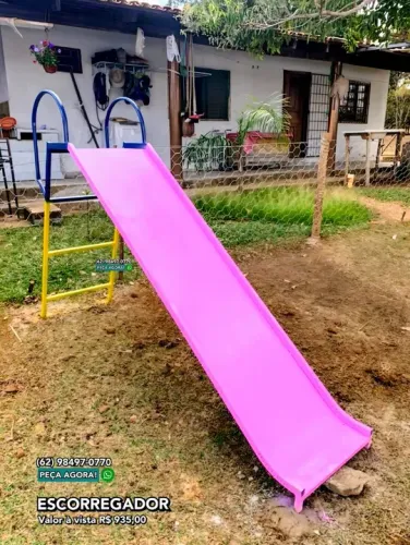 Escorregador Infantil de Metal - Novo