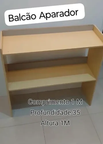 Vendo Balcão Aparador Cor Madeira Clara NOVO
