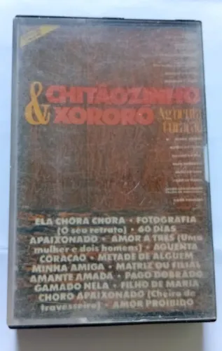 fita K7 Chitaozinho & Chororó (aguenta coração) album de 1991 gravadora Som Livre Obs: não