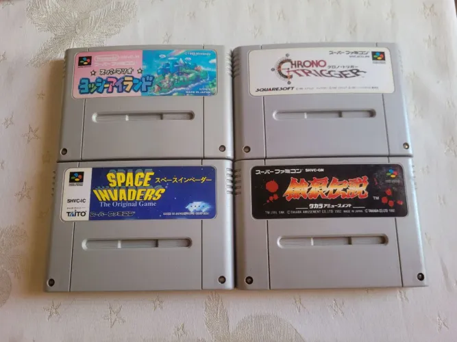Combo de 4 Cartuchos Super Famicom Original Japonês
