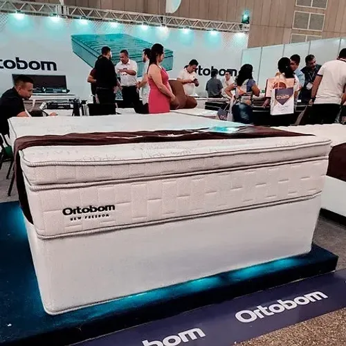 Bela Cama Box QUEEN New Freedom Ortobom - Entrega grátis p/ Fortaleza