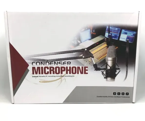 Kit Microfone Estúdio Profissional Condensador Bm-800 T41 Novo na Caixa